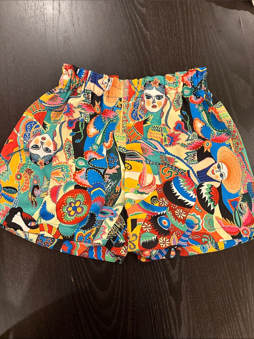 Vibrant Multicolor Printed Shorts